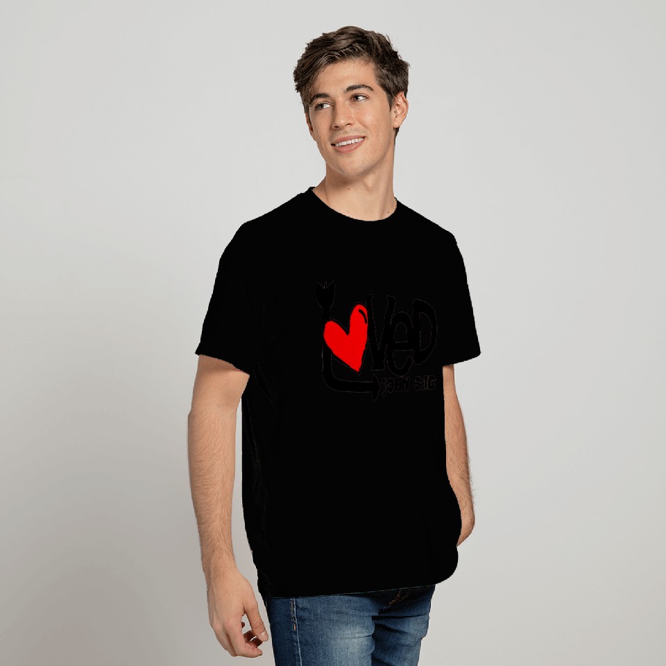 Quality Christian T Shirts, Loved John 3:16 T Shirts