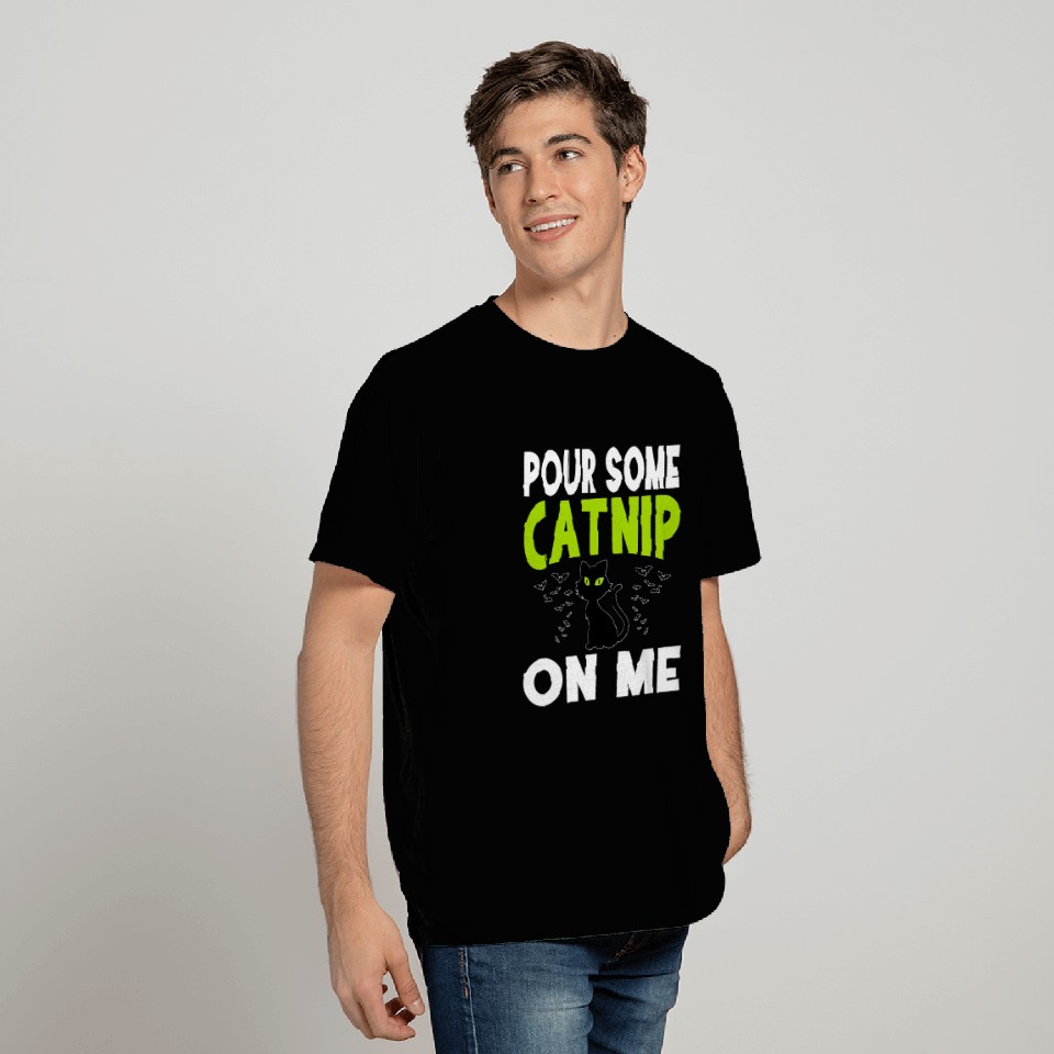 Cute Halloween Cat Catnip Pun T Shirts