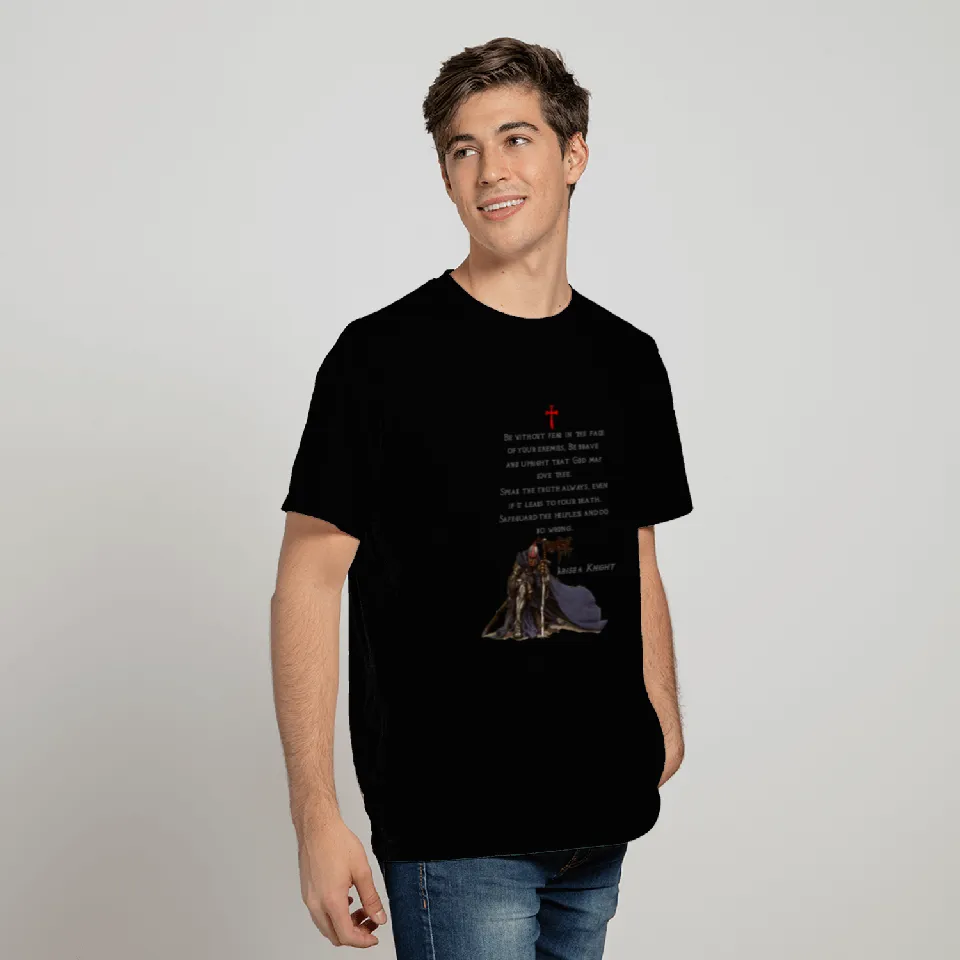 Knights Templar Christian Religious Warrior Oath T Shirts