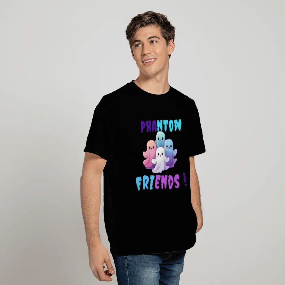 Join the Phantom Friends: Kids' Halloween Adventur T Shirts
