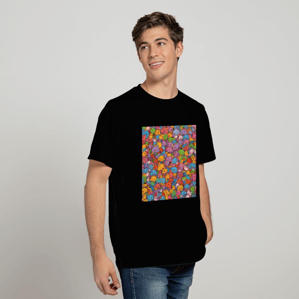 Wombat Horde - Colorful Graphic T Shirts