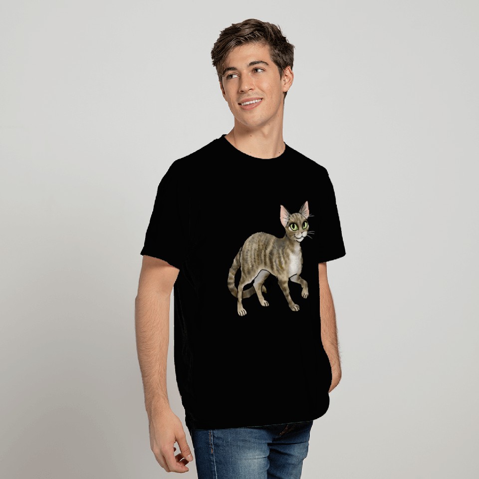 Cat Devon Rex Tabby T Shirts