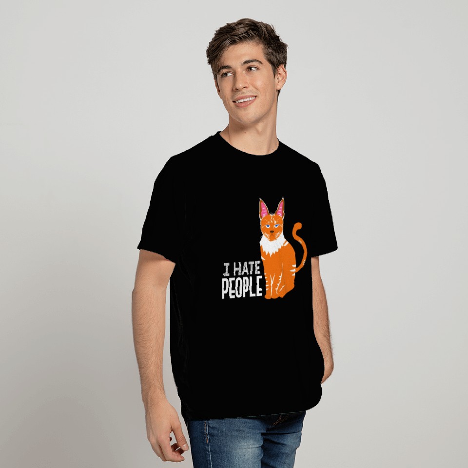 I Hate People Cat Lover Kitten Cats Funny T Shirts