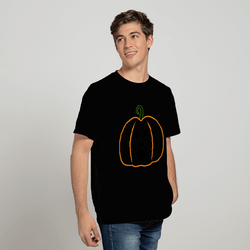 Orange Happy Halloween Pumpkin T Shirts