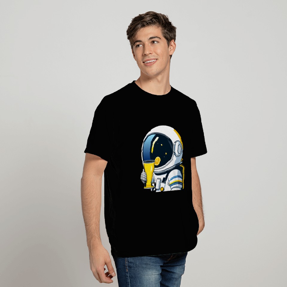 astronaut drinks lemon tea T Shirts