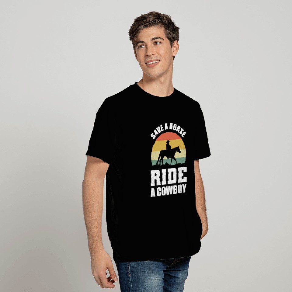 Ride a Cowboy Equestrian Gift T Shirts