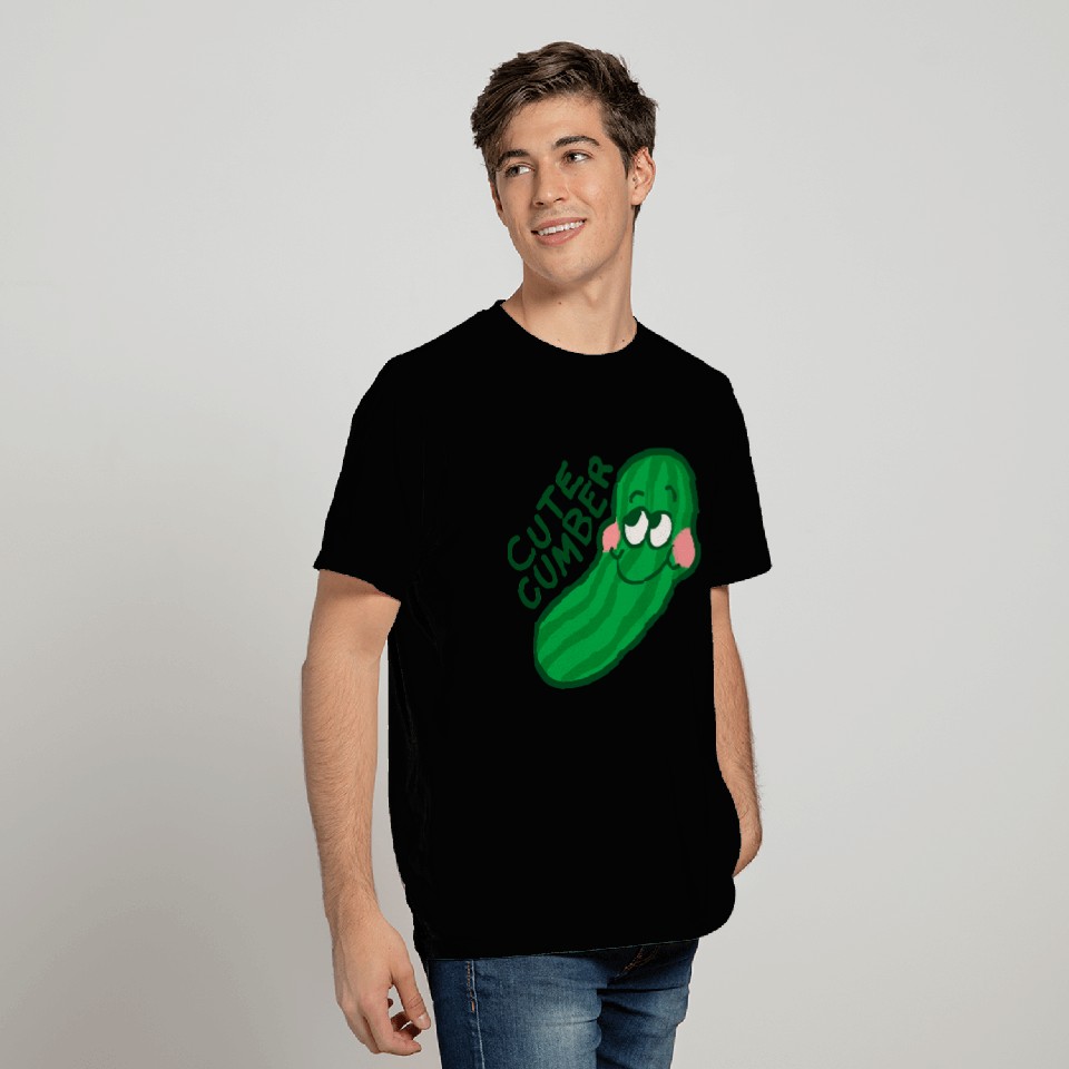 One Cute Cumber Vegetable Pun T Shirts
