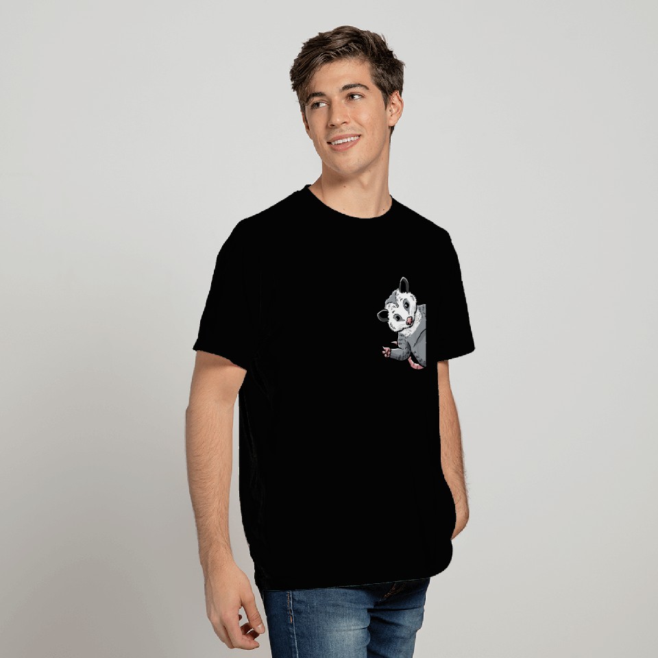 Opossum From Side Possum Animal Lover T Shirts