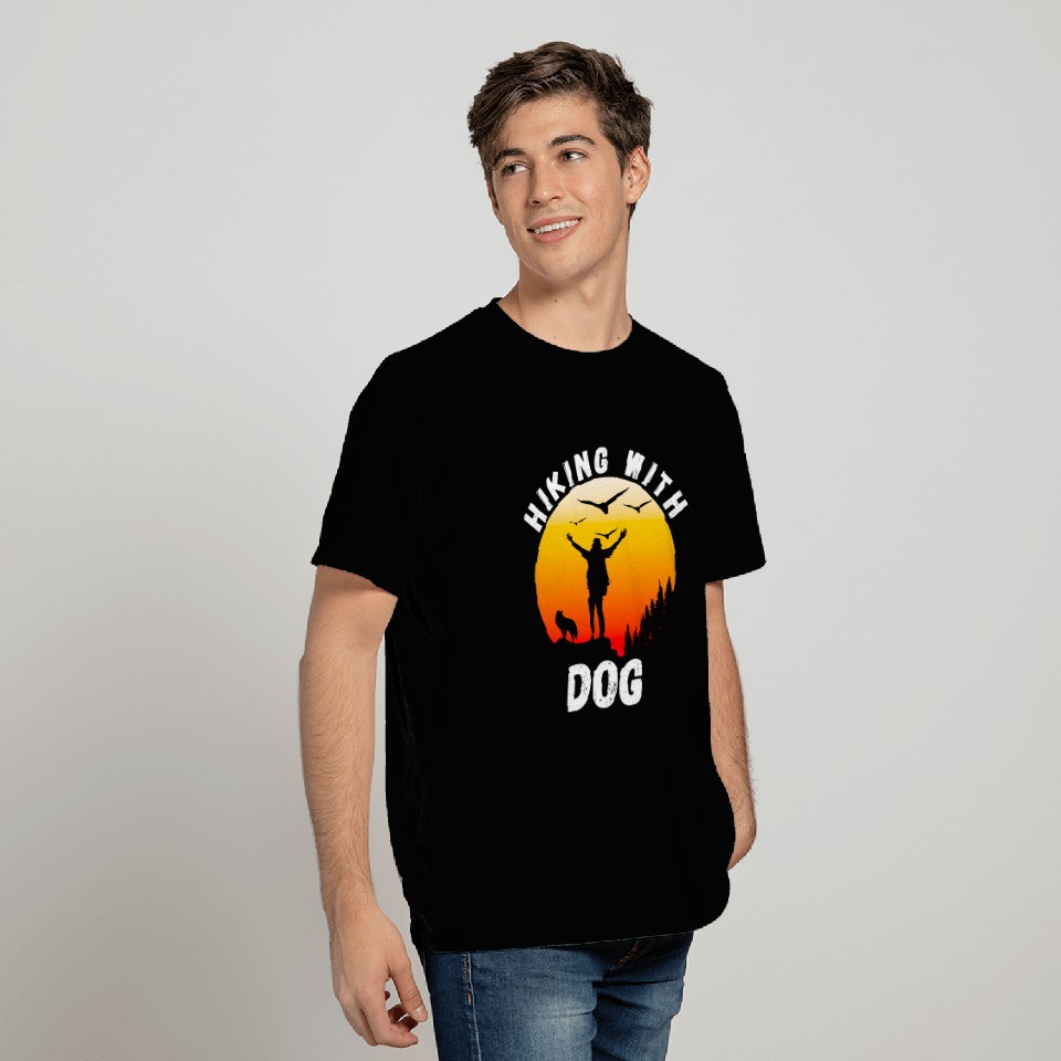 Hiking With Dog T Shirts