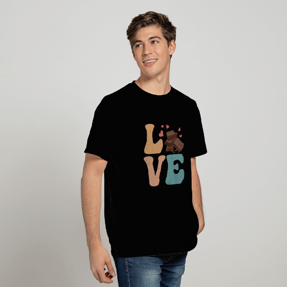 Chocolate Candy Bar LOVE T Shirts