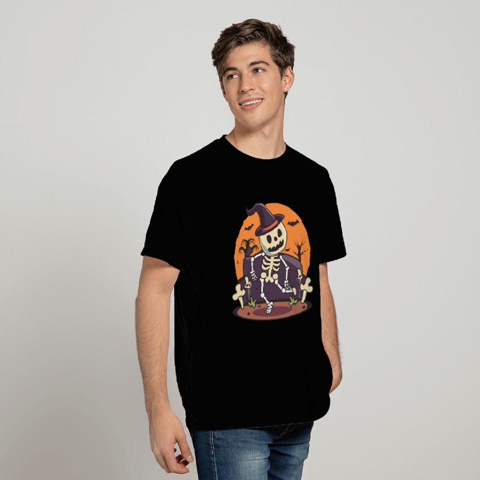 spooky scary Skeletons meme T Shirts