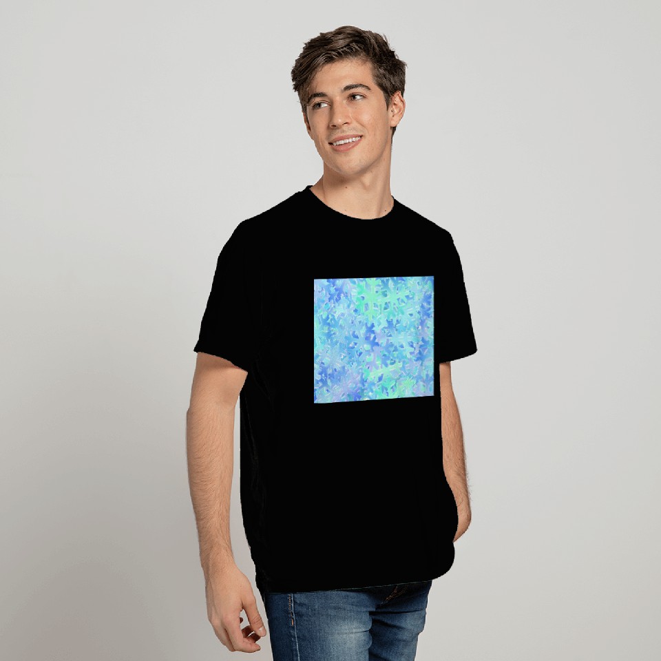 Crystal Snowflake Pattern T Shirts
