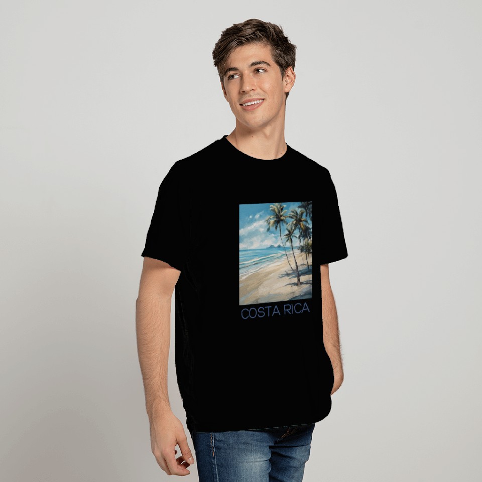 Costa Rica Palm Tree Beach T Shirts