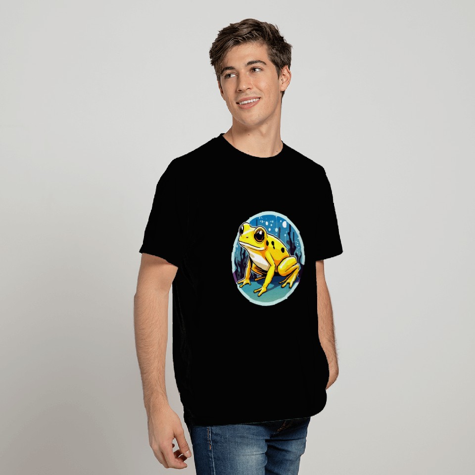Golden Poison Frog Illustration T Shirts