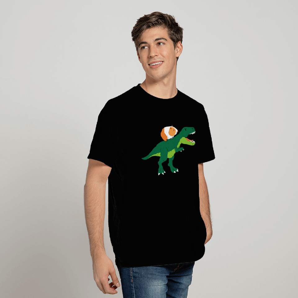 Cute Guinea Pig And T-Rex lover T Shirts