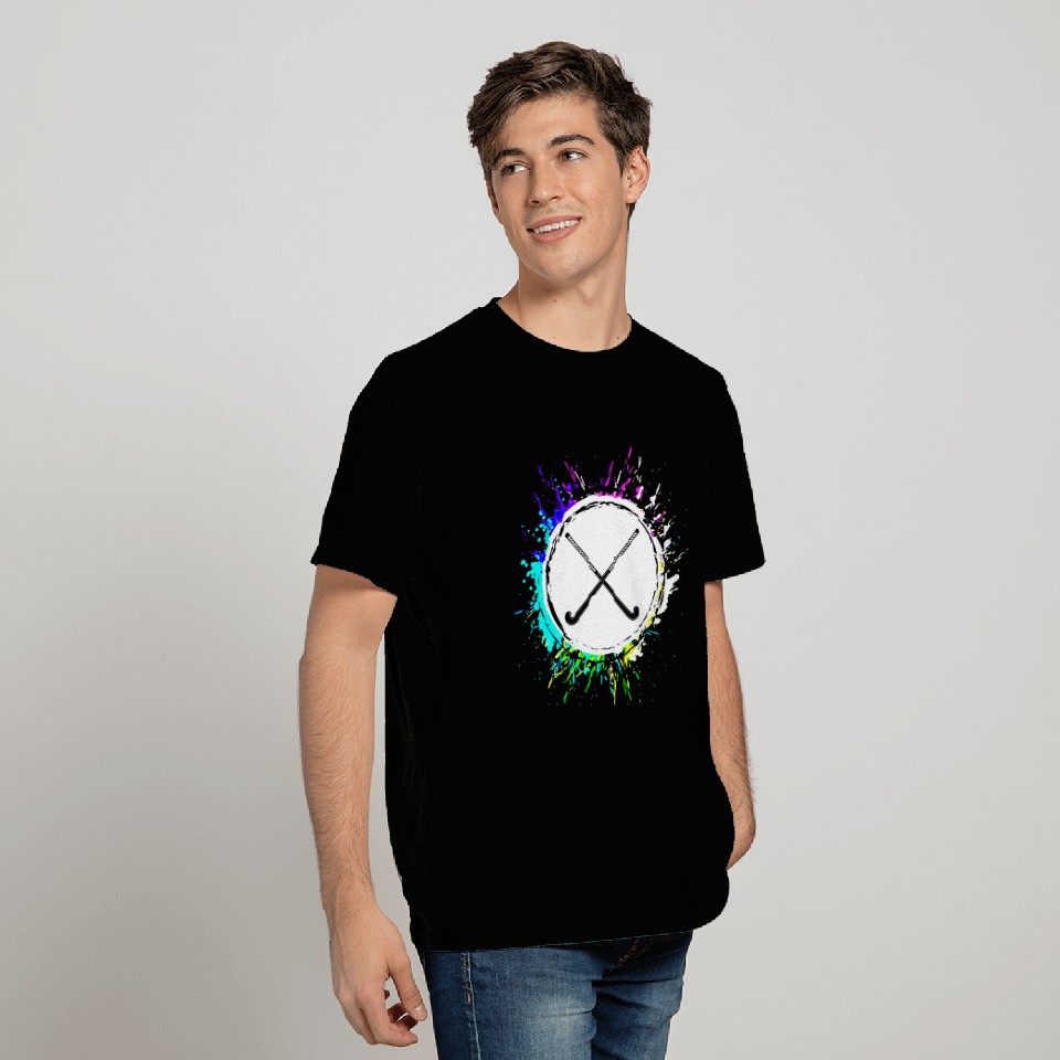 Field field hockey symbol colorful T Shirts