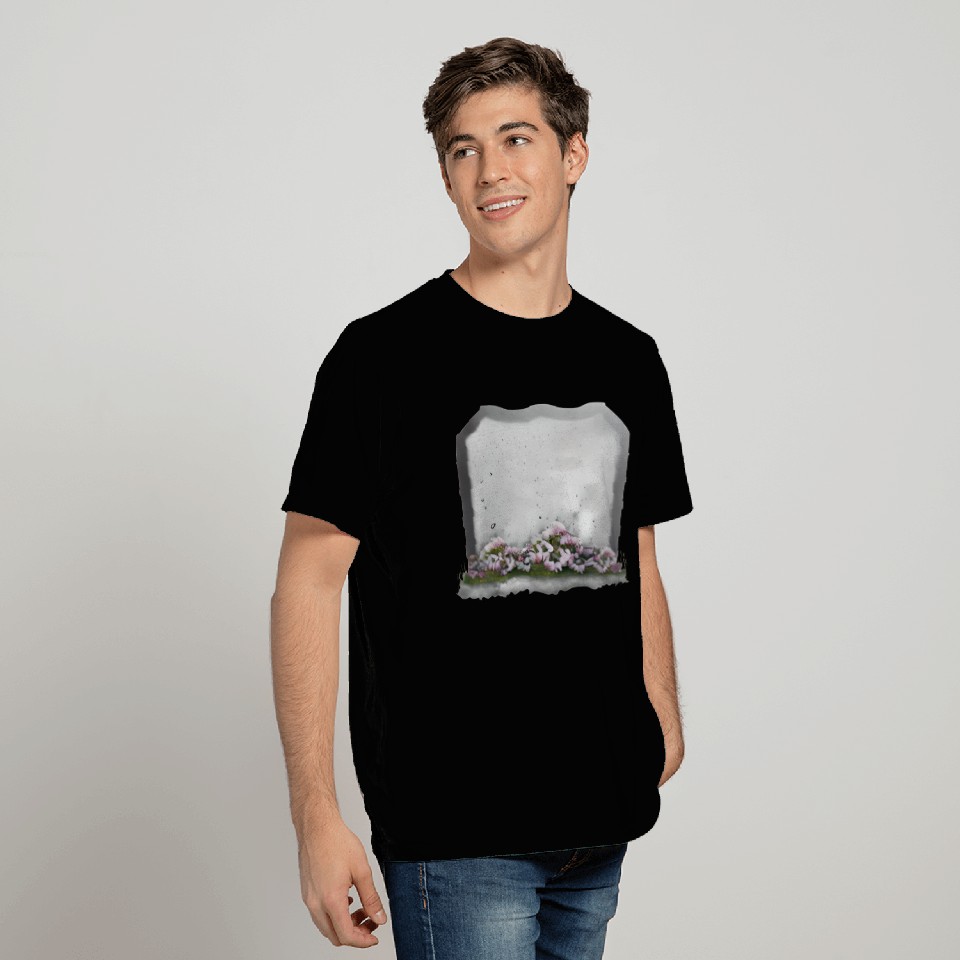 Gravestone Blank With Flowers T Shirts