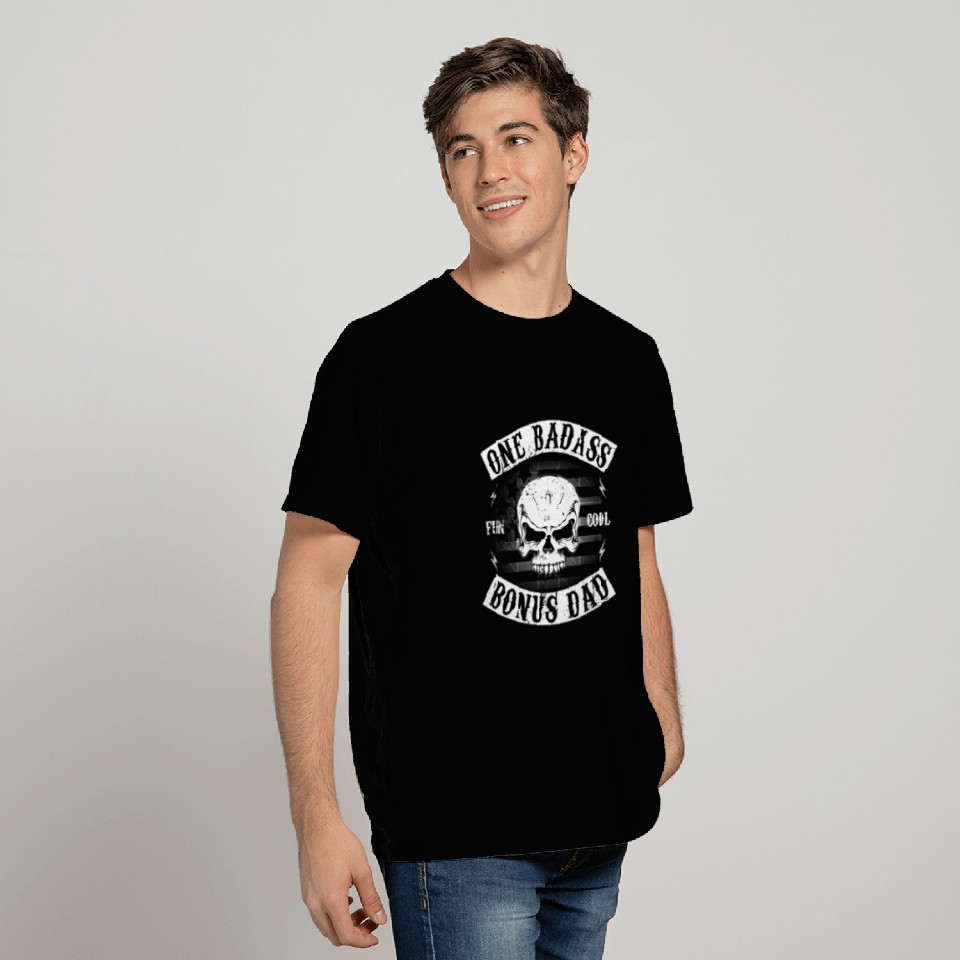One Badass Bonus Step Dad Stepdad T Shirts