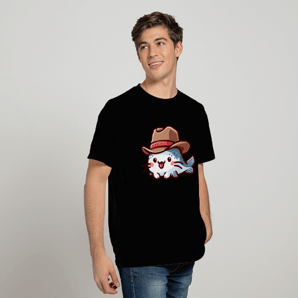 Catfish with Hat T Shirts