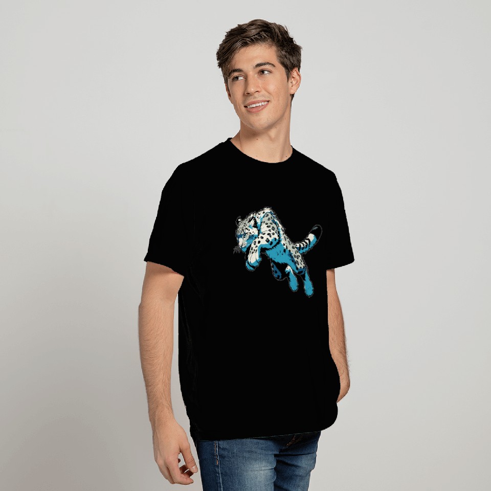 Snow Leopard Leopard White Leopard T Shirts