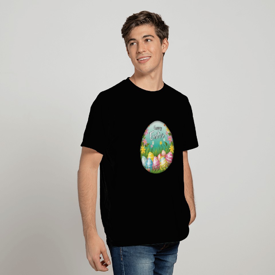 Happy Easter Egg Design: Easter Holiday T Shirts