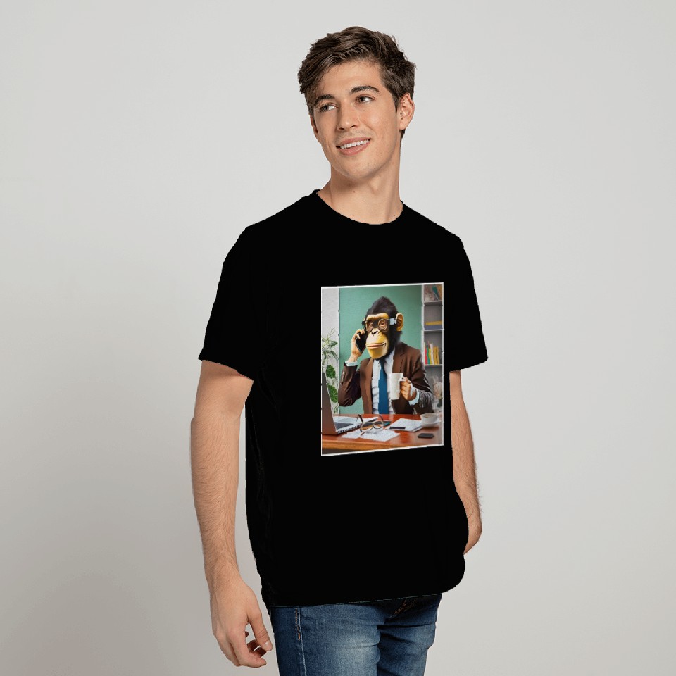 Monkey in business T Shirts