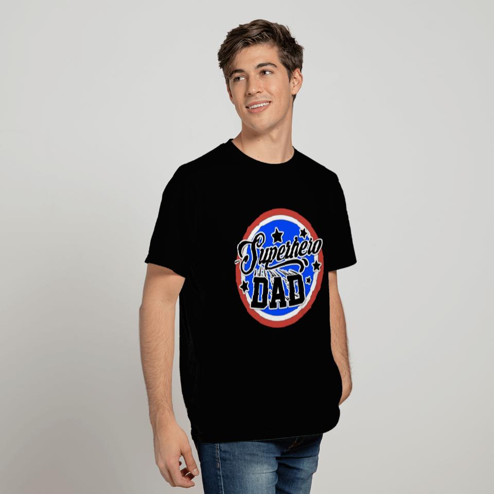 Superhero Dad Red T Shirts