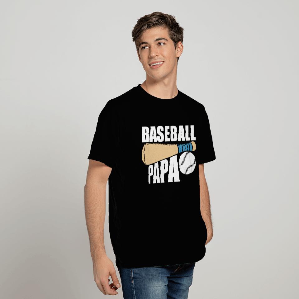 Baseball Papa Fathers Day Baseball Grandpa T Shirts