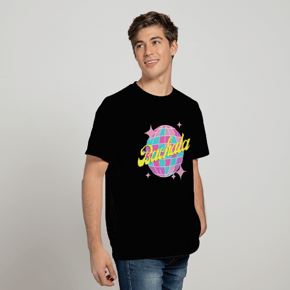 Bachata dance neon color disco ball T Shirts