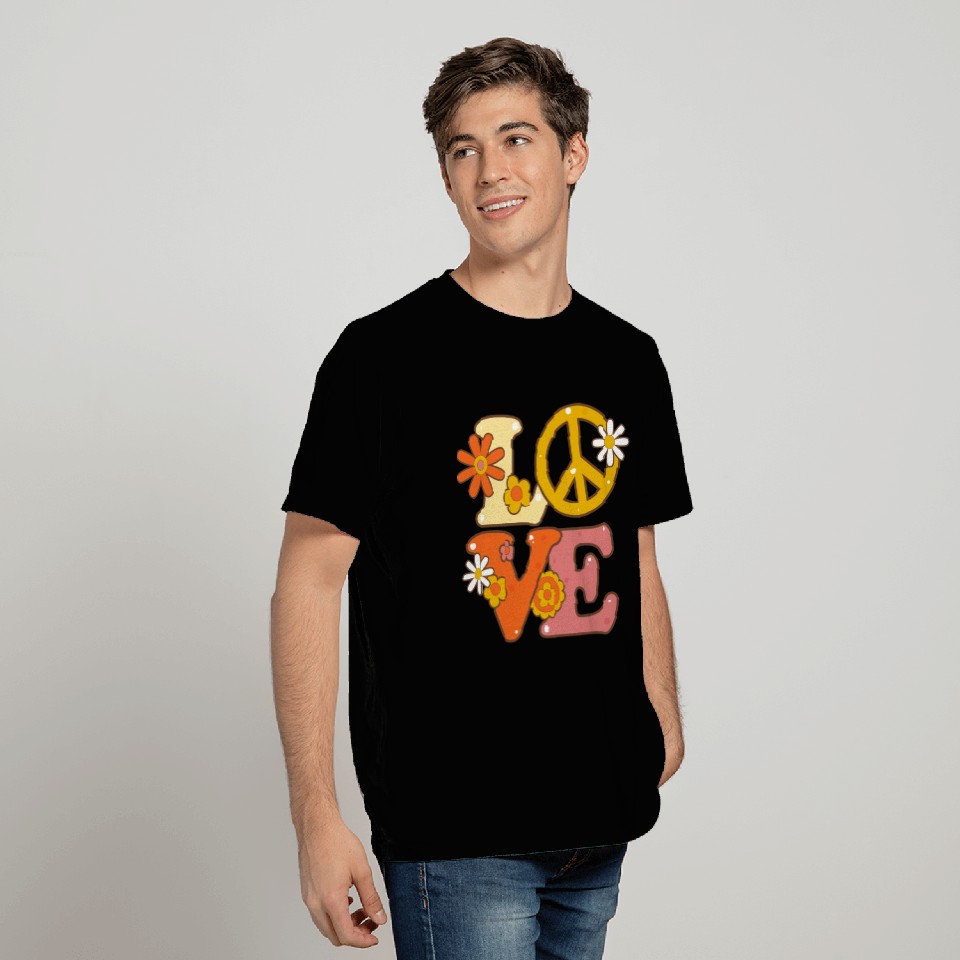 Peaceful Love - Floral Harmony T Shirts