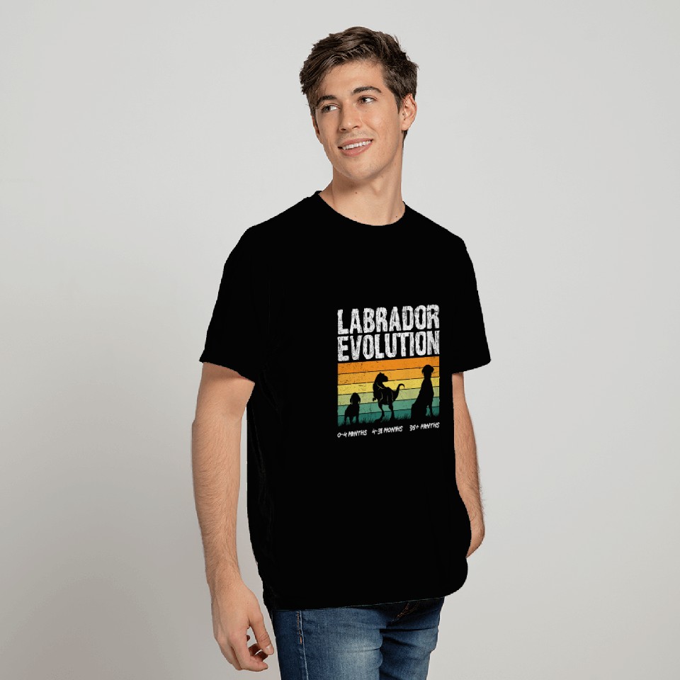 Labrador EVOLUTION Labrador Lovers Funny T Shirts