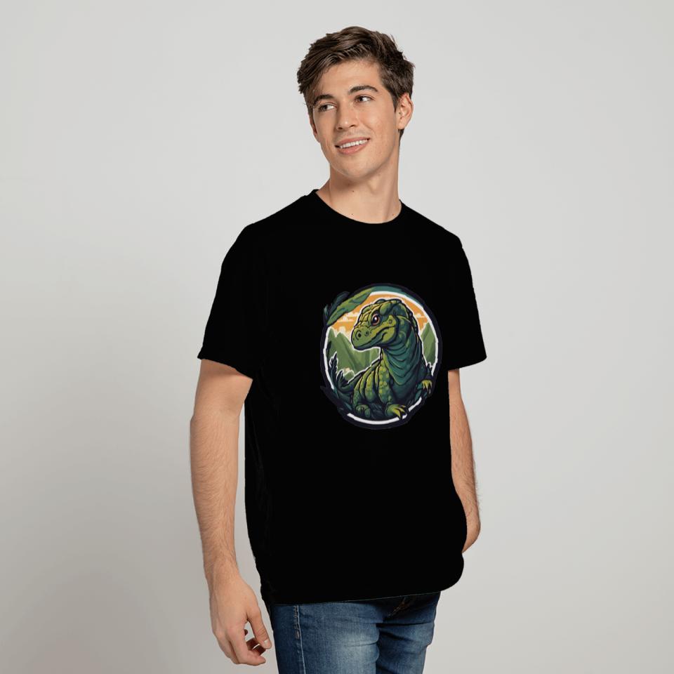 reptile Komodo dragon tropical dinosaur T Shirts