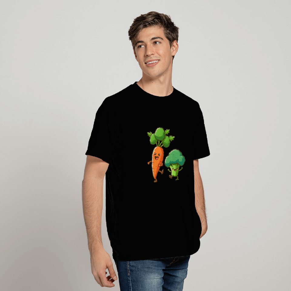 Carrot Dancing with Broccoli T Shirts