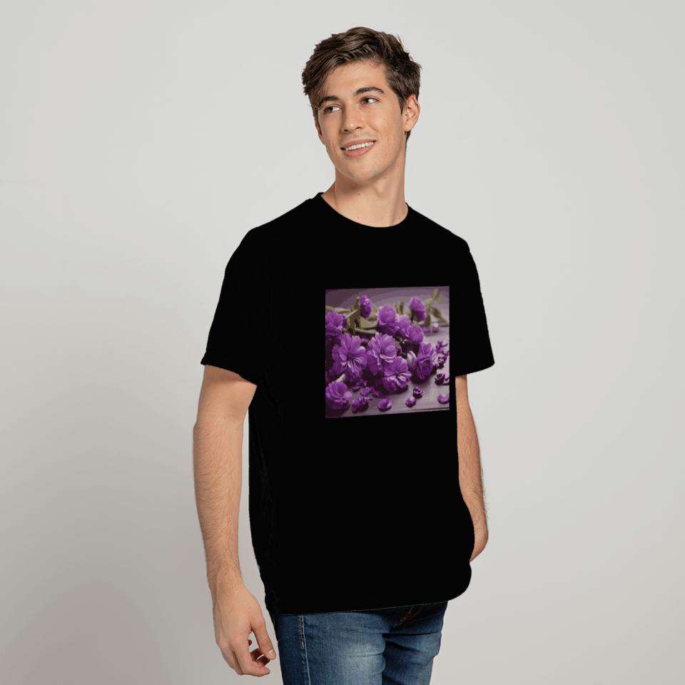 Purple Petals T Shirts