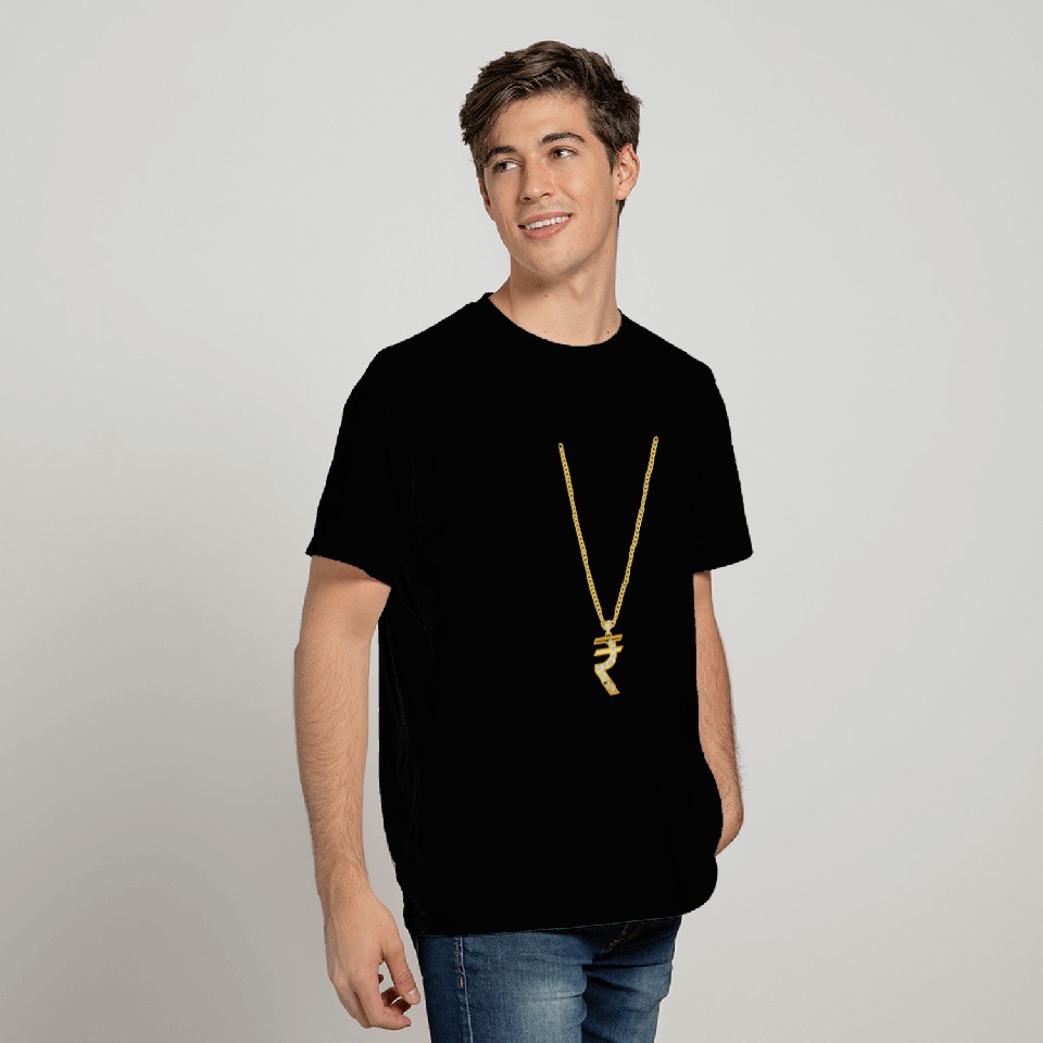 Hip Hop Chain with Rupee T Shirts