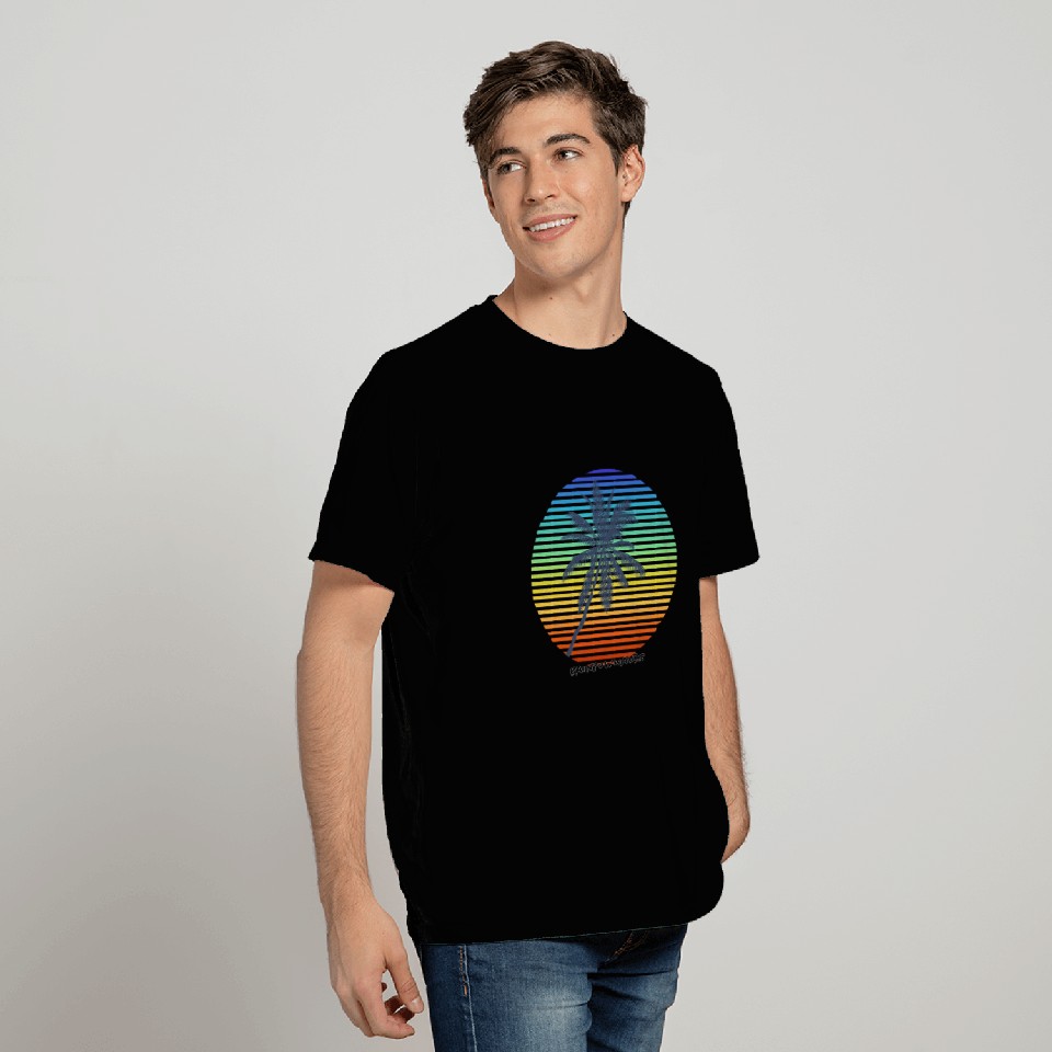 Summer Rainbow Palm T Shirts