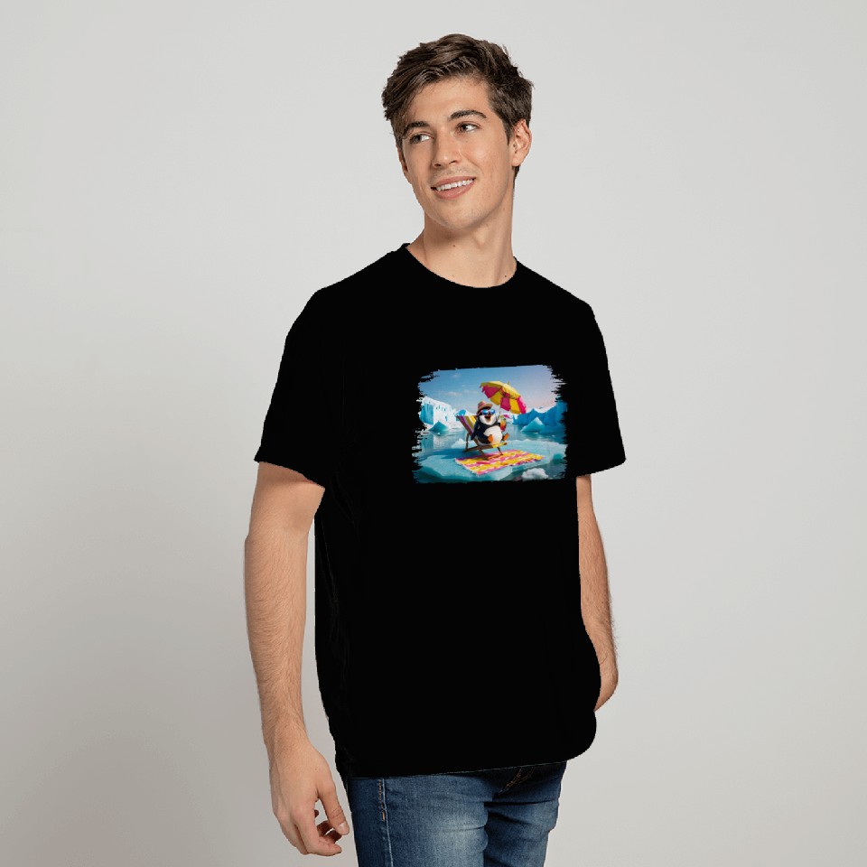 Penguin On Holiday T Shirts