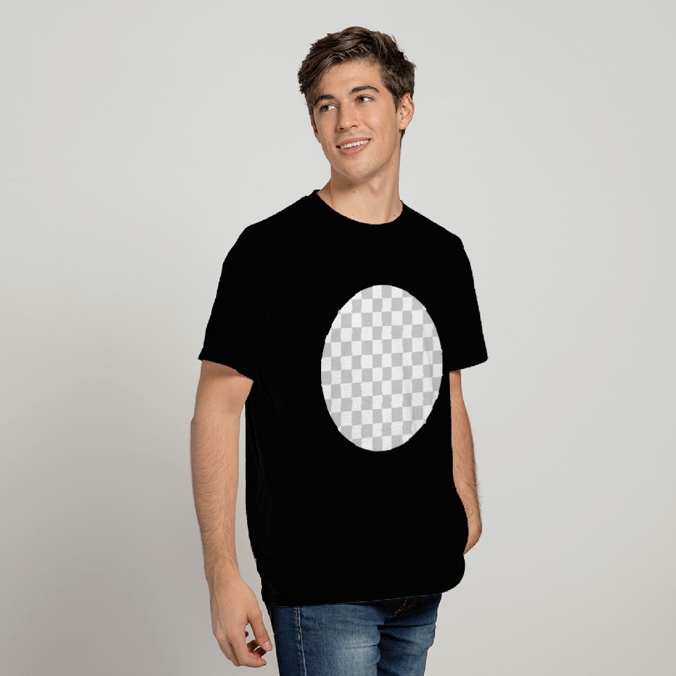 Checkered - White and Light Gray T Shirts