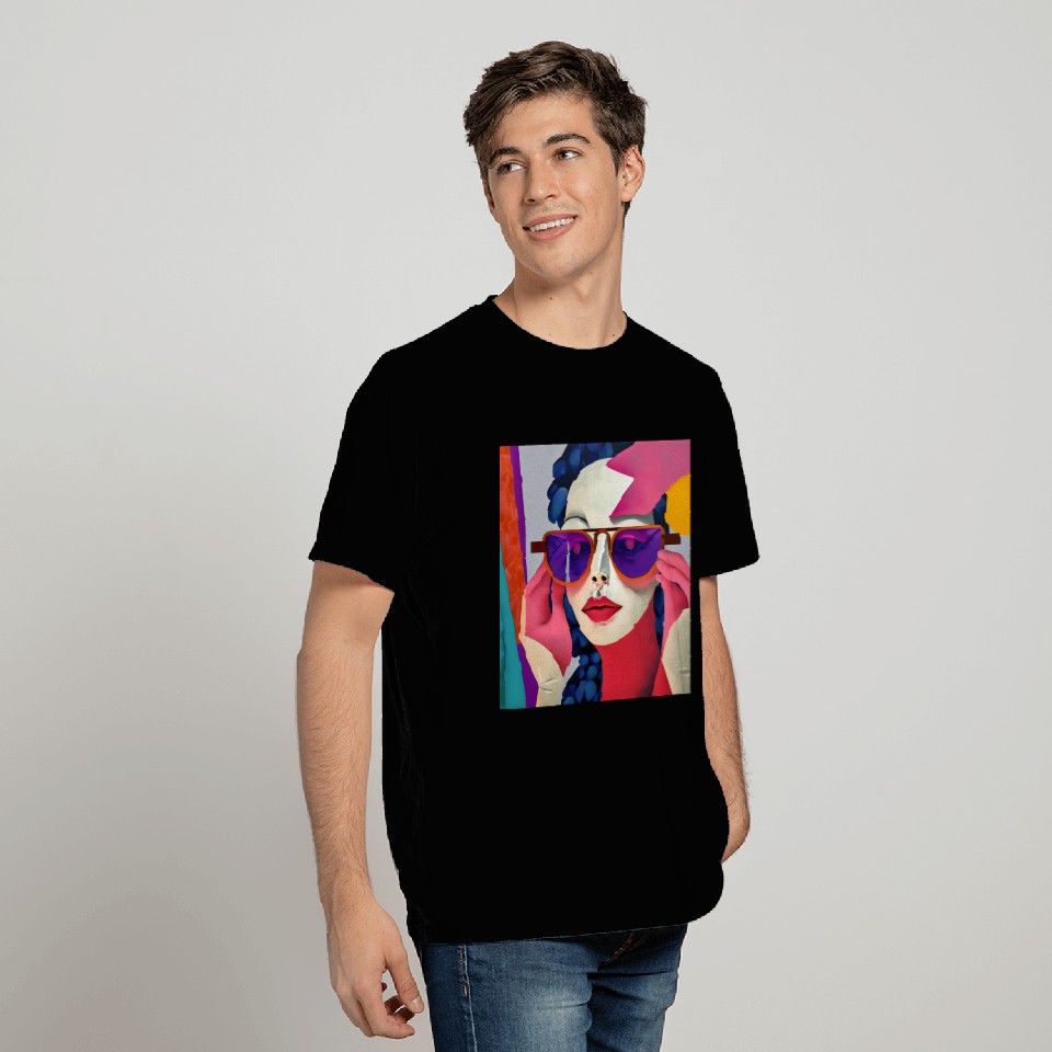 Purple glasses T Shirts