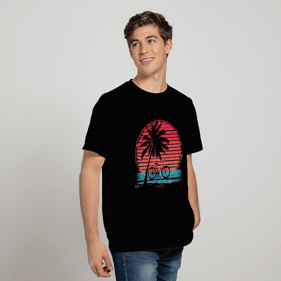 Cycling Synthwave T Shirts