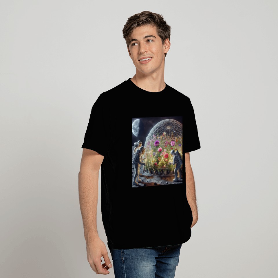 Moon Flower Garden T Shirts