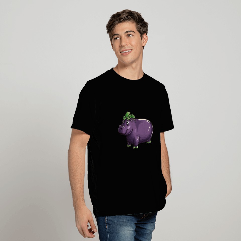 Hip Eggplant T Shirts