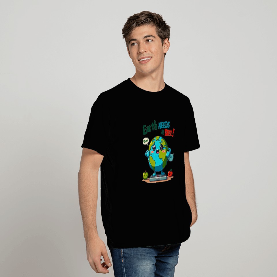T Shirts - Earth Needs a Diet – Go Green Now