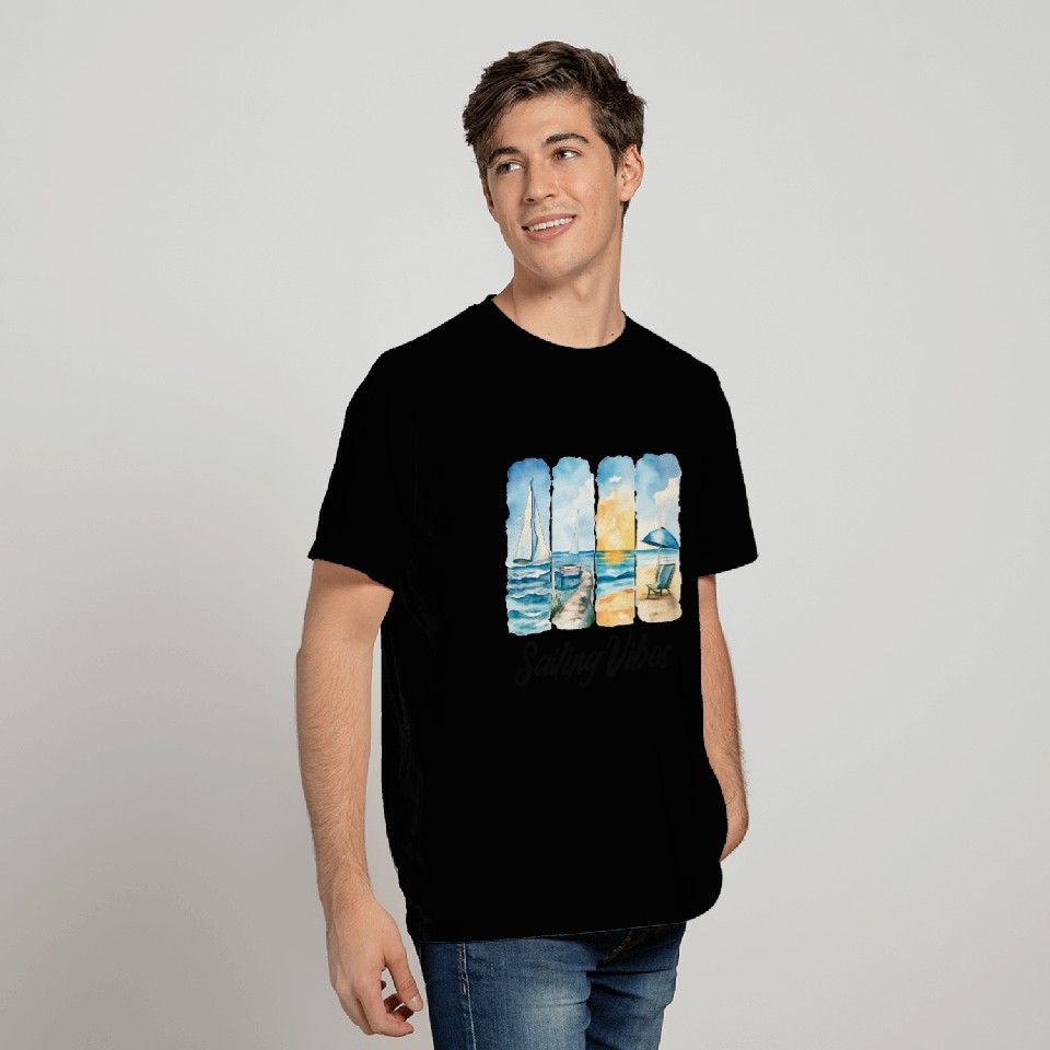 Sailing Vibes – Feel the Ocean T Shirts