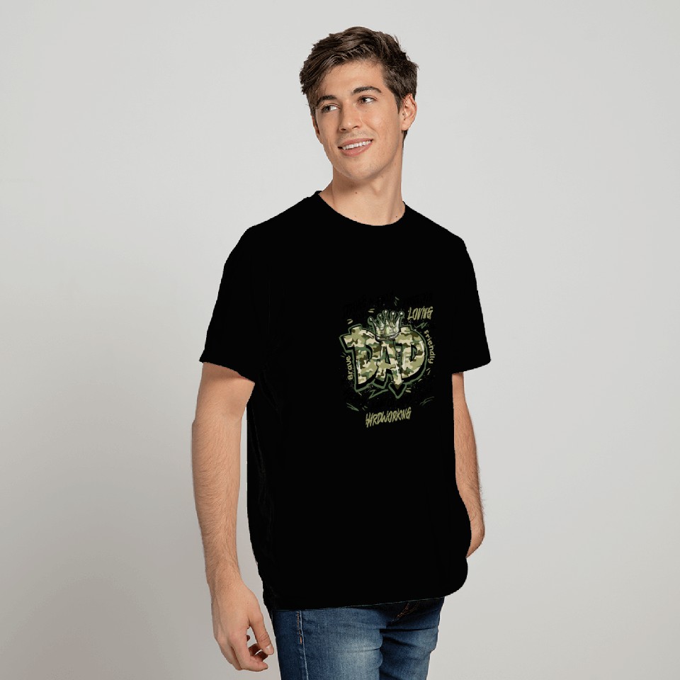 Camo Dad Design T Shirts