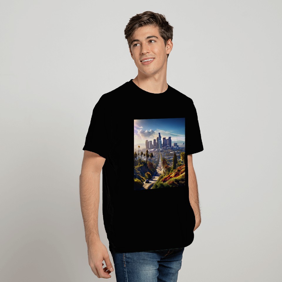 los angeles city. T Shirts