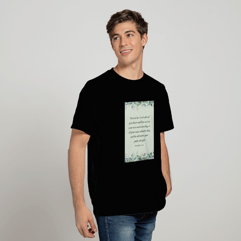 Proverbs 35-6 Bible Verse Christian Wall Art T Shirts