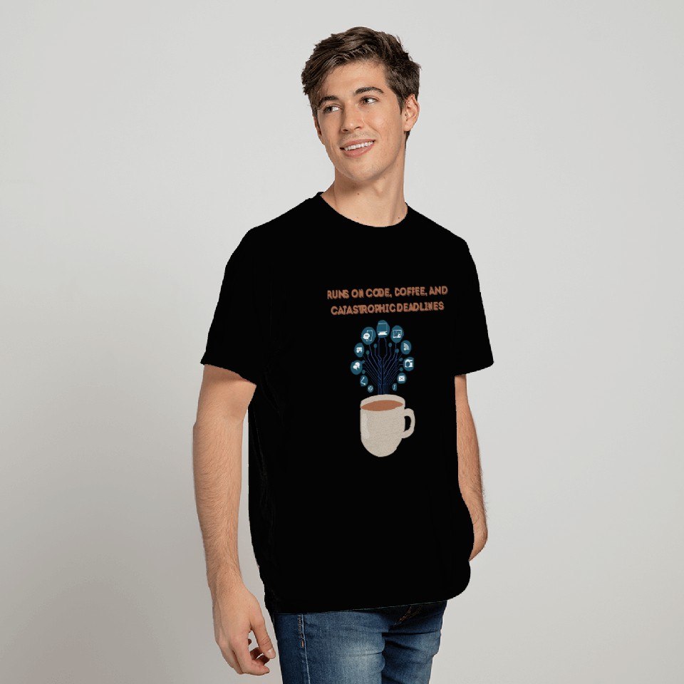 Software date engineer runs on coffee T Shirts
