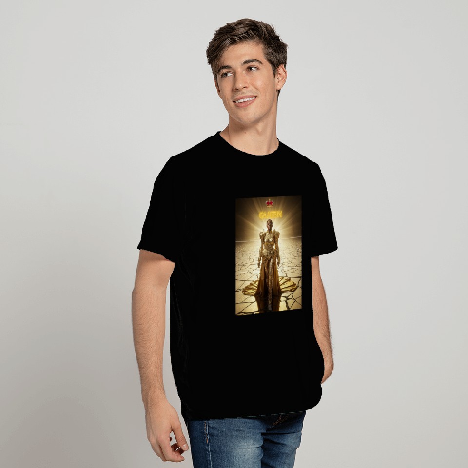 Gold Warrior Queen Illustration T Shirts