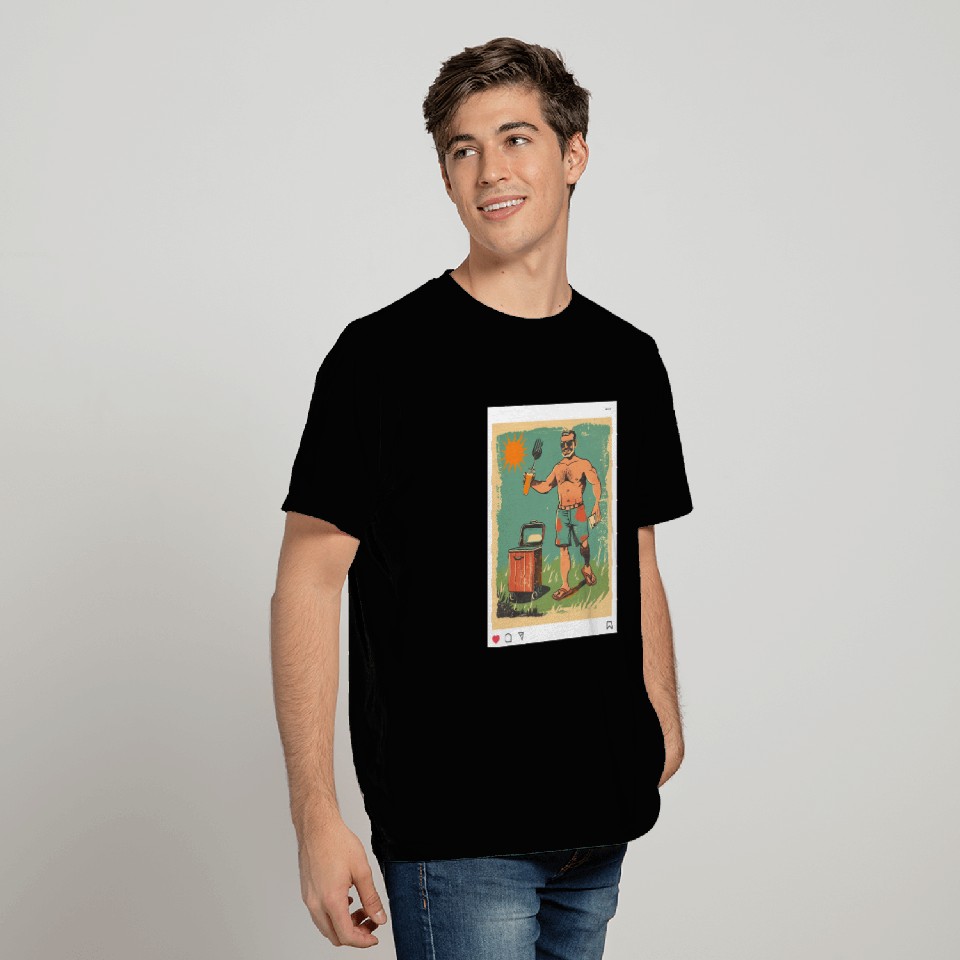 Grill Master Dad T Shirts Funny Backyard Weekend T Shirts